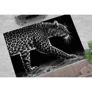 Tapis à imprimé léopard : tapis antidérapant à motif animal sauvage, avec poils doux - Product Image 4