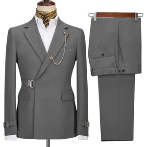 Costume d'affaires de mariage pour hommes 2 pièces veste et pantalon de coupe régulière style homme pour les affaires et les mariages 2026 - Product Image 6