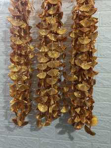 Gota Guirlande de fleurs pour mariage indien Décoration festive Mehendi Toile de fond Holi Diwali Mandap Scène Guirlande dorée Décoration de plafond d'événement - Product Image 5