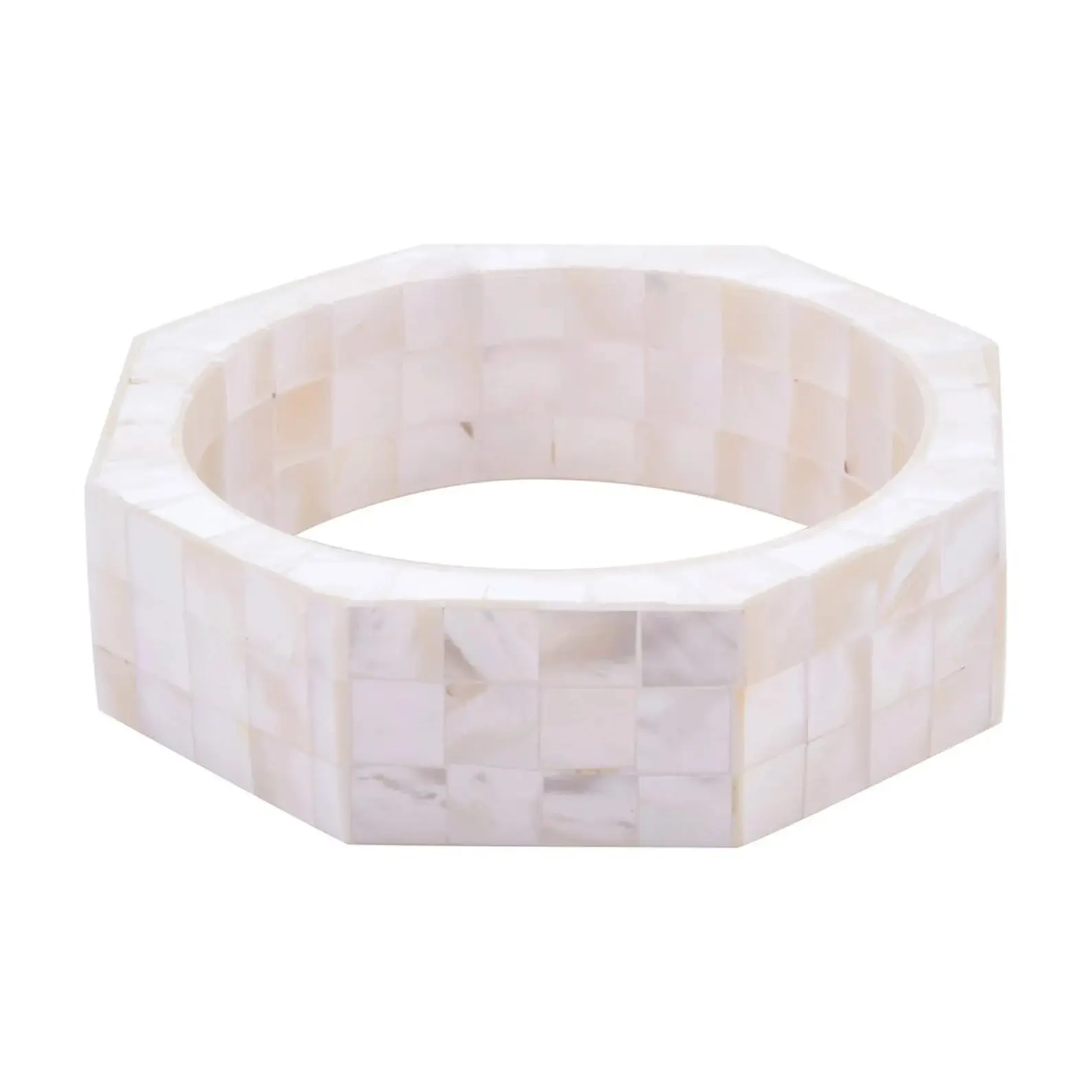 Mẹ của Ngọc Trai vỏ Inlay Bangle tự nhiên Ngọc Trai Trắng Vòng đeo tay thiết kế cổ điển nhựa Ấn Độ Bangle handmade bán buôn cho phụ nữ