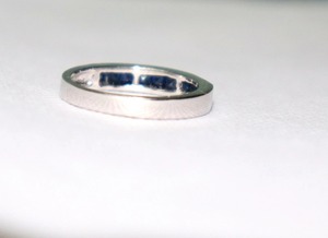 Bague en saphir bleu naturel en argent sterling 925, bijoux en pierres précieuses élégants faits à la main, cadeau pour elle - Product Image 3