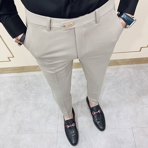Pantalon de robe pour hommes-Vente en gros OEM 100% pantalon de robe en coton pour hommes - Product Image 3