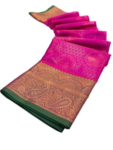 Nuevo bordado Hilos múltiples trabajo Sari con trabajo de piedra - Product Image 2