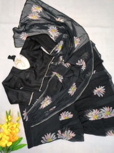 Nueva Colección de Verano de Diseñador, Saris Indios Listos para Usar con Estampado Digital y Blusa para Fiestas y Bodas - Product Image 4