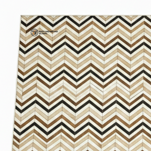 Mesa de Centro de Madera Hecha a Mano por Proveedor de la India, Mesa de Centro de Madera con Incrustaciones de Hueso Personalizada al por Mayor, Diseño Geométrico Ovalado Chevron - Product Image 5