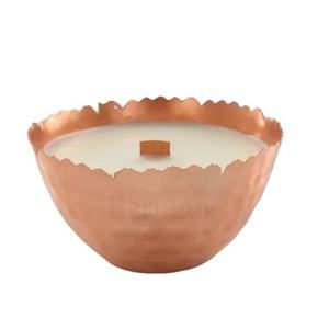 Portavelas de Metal con Acabado en Cobre, Forma Redonda, para Decoración de Mesa en Bodas, Eventos y Fiestas - Product Image 3