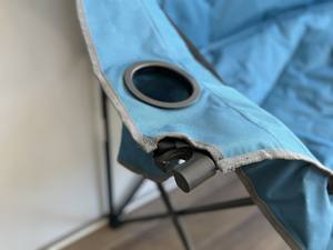 Huy Gia Silla doble ligera Diseño moderno Silla de picnic plegable de metal para uso al aire libre-Beach Camping Park Field - Product Image 5