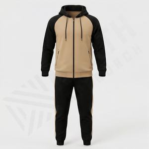 Ensemble de survêtement de qualité supérieure pour hommes, manches longues, fermeture éclair intégrale, course à pied, style personnalisé, nouvelle collection, ensemble deux pièces de haute qualité, vêtements d'entraînement sportif - Product Image 1