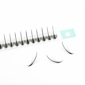 Vente chaude 7d9d vaporeux c extensions de cils préfabriquées volume pointu extensions de cils bandes de cils en gros - Product Image 4