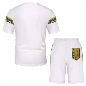 2025 Offre Spéciale nouveauté personnalisé hommes ensembles courts en gros été rue porter deux pièces ensemble short taille d'impulsion hommes ensembles jumeaux - Product Image 5