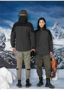 2025 invierno nueva chaqueta cortavientos impermeable cálida logotipo personalizado estampado bordado cremallera transpirable para montañismo al aire libre - Product Image 3