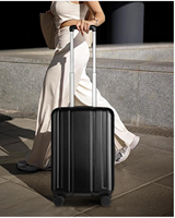 Bagage à main 22x14x9 approuvé par la compagnie aérienne, valise de voyage à coque dure 100% PC avec roues rotatives lisses TSA Lock, 20 pouces
