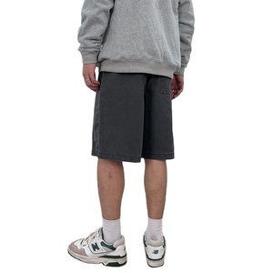 Short de haute qualité 100% coton Baggy Shorts d'extérieur avec braguette à glissière Logo personnalisé décoration de poche Stone Wash Cargo Shorts - Product Image 5