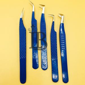 Pinces à épiler personnalisées pour extensions de cils en vison, pinces à cils à 90 degrés, isolation, volume, logo offert - Product Image 5