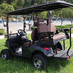 Nouvelle Voiturette Électrique 4 Places 4000W avec Batterie 100AH et Pneus Tout-Terrain 12 Pouces, Appuie-têtes de Luxe, Garantie 3 Ans, Personnalisable OEM, Outil - Product Image 5