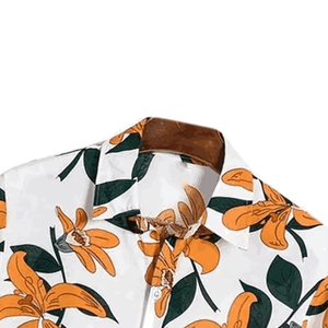 เสื้อเชิ้ตแขนสั้นฮาวายพิมพ์ลายสำหรับผู้ชายเสื้อผ้าแนวสตรีท - Product Image 4