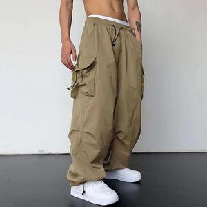 Unisex Black Plain Canvas Track Pants <b>Wind</b> <b>Breaker</b> Jogger Quick Dry Eco-Friendly Breathable Custom Printed Logo Comfortable - Product Image 6