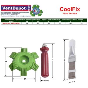 Strumento per l'allineamento delle alette, MXCIX-001, 1 kit, 1 pezzo, 1 pettine per alette - Product Image 4