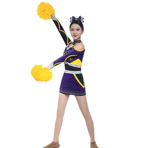 ชุดยูนิฟอร์มเชียร์ลีดเดอร์ทันสมัย สวยงาม โดดเด่น ทนทาน ยืดหยุ่น สวมใส่สบาย ผลิตจากผ้าพรีเมียม ประดับด้วยคริสตัลวิบวับ ดีไซน์มีเอกลักษณ์เฉพาะตัว - Product Image 4