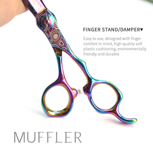 Ciseaux de barbier professionnels, ciseaux de coiffure, ciseaux à cheveux avec acier japonais 440c pour salon et usage domestique - Product Image 5