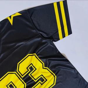 เสื้อยืดตาข่ายโอเวอร์ไซส์สไตล์เรโทรสำหรับแฟนอเมริกันฟุตบอล พิมพ์โลโก้ตามสั่ง ขายส่ง - Product Image 5