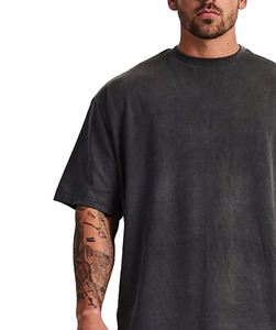 2025 Most Selling Streetwear Oversized 100% Cotton Knitted <b>Men's</b> Acid Wash Custom Made T-<b>Shirts</b> Superior Quality Quick Dry - Product Image 5