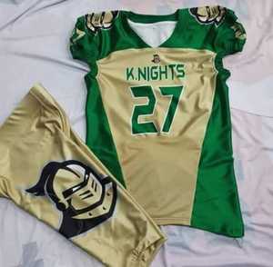 เสื้อเจอร์ซี่ย์ออกแบบเองได้,สำหรับเยาวชนอเมริกันฟุตบอลเครื่องแบบฟุตบอล7v7กระเป๋าเดินทางกางเกงขาสั้น - Product Image 2