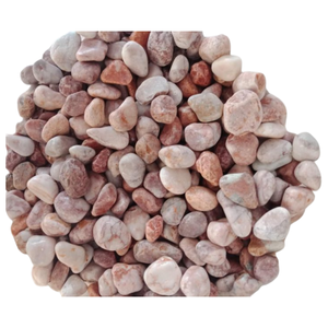 Màu hồng giảm đá cuội nghiền nát trang trí sỏi đá cẩm thạch tự nhiên cảnh quan sỏi ngoài trời Vườn con đường Hồ bơi trang trí - Product Image 1