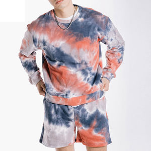 Hombres de moda Tie Dye sudadera al por mayor Venta caliente Casual Tie Dye sudadera Original Algodón ligero pulóver sudaderas con capucha - Product Image 2