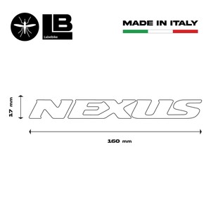 2 Adesivi 3D in Resina per Moto con Scritta Nexus per Scooter Gilera - Product Image 2