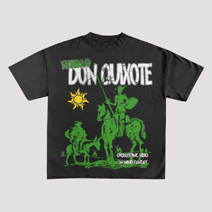 Camisetas recortadas de algodón 100% personalizadas para hombres con ropa de calle, camiseta de hip-hop y aspecto rasgado desgastado - Product Image 3