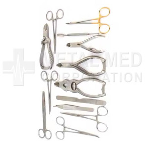 Set de Instrumentos Profesionales de Podología de Acero Inoxidable, Manuales y Ligeros para Cirugía Podológica de Metal Med Corporation - Product Image 3