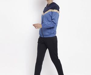 Survêtements pour hommes, style streetwear d'hiver, logo personnalisé, coupe ample décontractée, sweat-shirts à fermeture éclair et pantalons évasés - Product Image 4