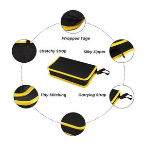 Pochette de rangement pour outils en toile personnalisée, très vendue |   Petite trousse de rangement avec fermeture éclair |   Sac à outils robuste avec sangles élastiques - Product Image 4