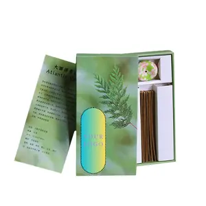 Customized Logo 25g Atlantic Cedar Wood Organic Incense Sticks with Stick Incense Burner Holder