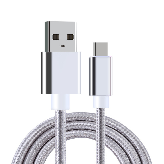 Wholesale Fast Charging USB Type C Braided Cable 3ft 6ft 10ft Long Lead for Phone Printer Computer Barcode Scanner