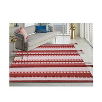 Haute qualité 100% laine et coton brodé à la main zone tapis ensembles tapis commercial approvisionnement en vrac