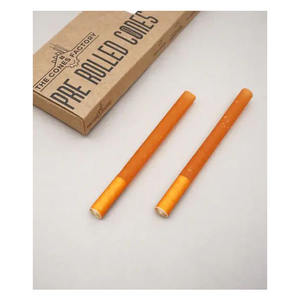 Tube en papier kraft personnalisé pour emballage de cônes pré-roulés Boîte rigide recyclable avec logo imprimé, option d'estampage et de gaufrage - Product Image 5