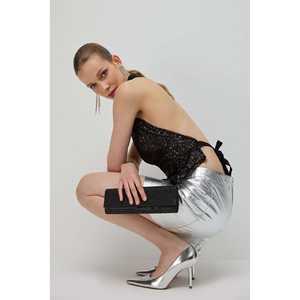 Blusa Casual con Cuello Asimétrico, Espalda Descubierta, Mangas con Volantes, Corte Ajustado, Tallas XL-4XL, Tejido de Punto de Algodón para Primavera, Verano y Otoño - Product Image 3