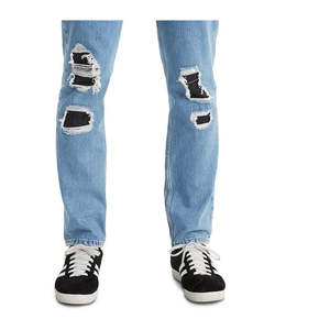 Jeans Levi's da Uomo 511 Slim Fit Rip Repair Blu Stonewashed in Denim, Taglia 32X34, Stile Vintage Hip Hop, Lavaggio Scuro per l'Inverno - Product Image 3