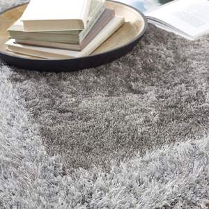 Juego de Alfombras Peludas con Borde Plateado Brillante, Color Gris Plateado, 80X150 cm - Product Image 3