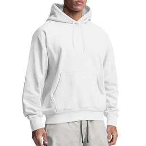 Sudadera con capucha de algodón de 330gsm, secado rápido, peso pesado, recortada, ajustada, vinilo, sublimación, bordado personalizado, con capucha - Product Image 4