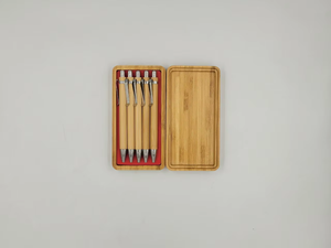 Stylos en bambou personnalisés-Stylet à bille en bois en gros, logo personnalisé VIET FARGIMEX - Product Image 5