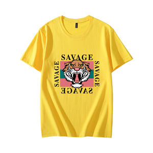 Camiseta unisex de 100% algodón con hombros descubiertos, talla americana, sin costuras, lisa, en blanco, OEM, ODM, logotipo personalizado, camisetas para hombre con letras - Product Image 4