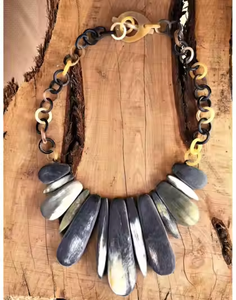 สร้อยคอแฟชั่นคุณภาพระดับพรีเมี่ยมทำจากเขาควายเครื่องประดับธรรมชาติโดยงานฝีมือเสี้ยว - Product Image 4