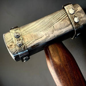 ค้อนเหล็กดามัสกัสขายดี งานแฮนด์เมด ด้ามไม้คุณภาพสูง ค้อนเหล็กดามัสกัสสำหรับงานอุตสาหกรรม - Product Image 6