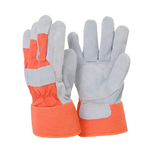 Gants de sécurité en cuir de vachette de haute qualité, cuir véritable, daim de vachette - Product Image 4