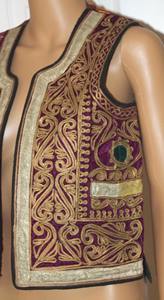 Designer Afghani <b>Waistcoat</b> for Men in Ethnic Style <b>Embroidered</b> Kurta Jacket for Festival Party and Traditional Gatherings - Product Image 4