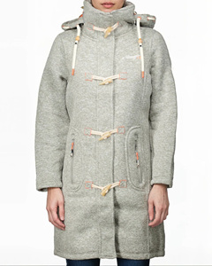 Chaqueta de Forro Polar Ligera con Capucha y Cuello Alto, con Bolsillos con Cremallera, para Mujer, Ropa de Invierno, Chaqueta Esencial para el Frío - Product Image 1