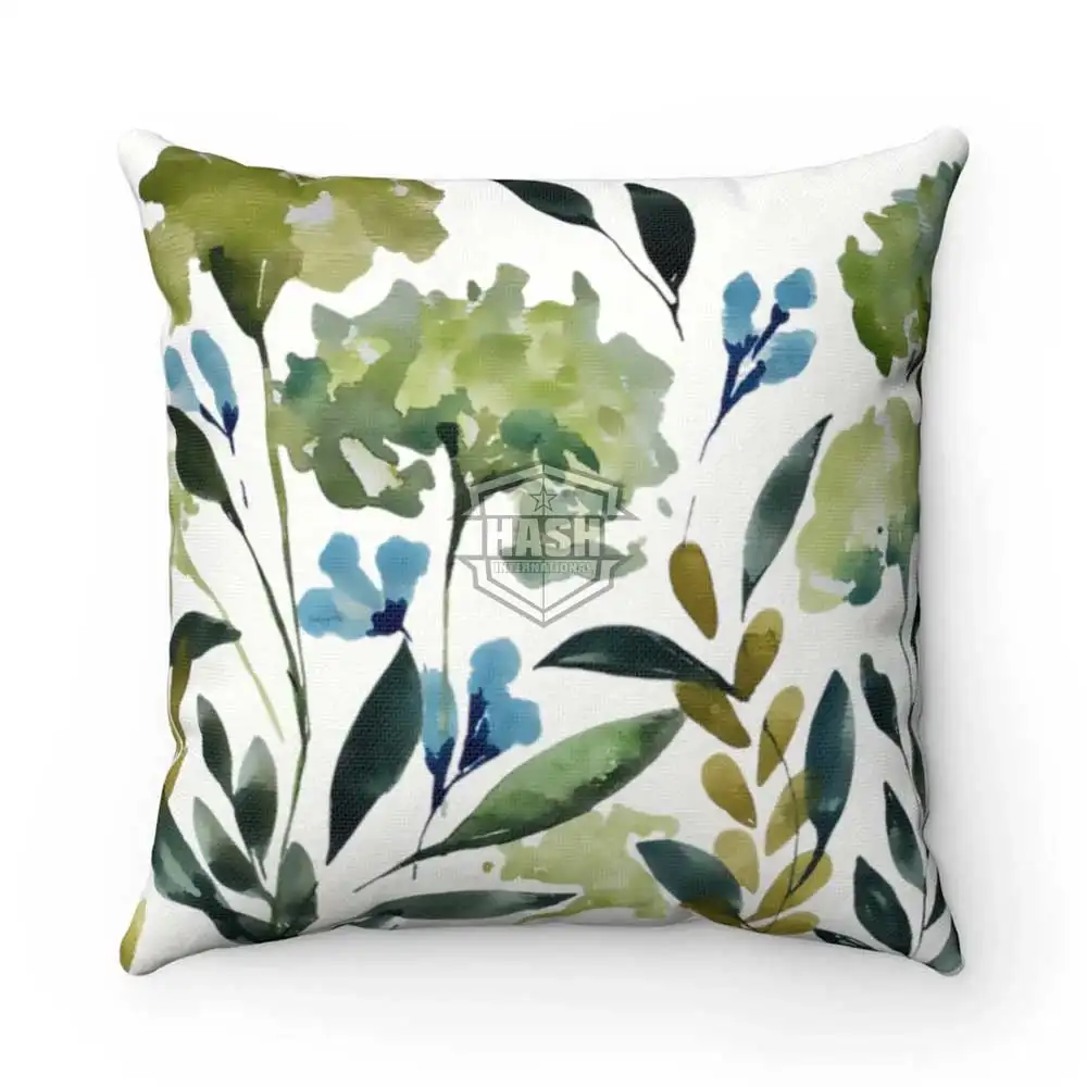 New Arrival Floral Pattern Throw Pillow Cover Spun Polyester Square Pillow Case in new Style and Good Quality